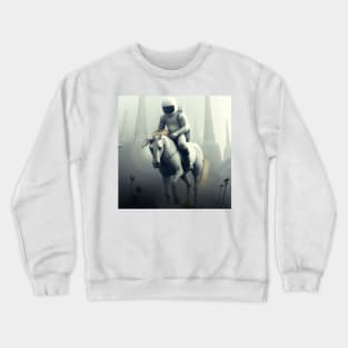 Astronaut and Horse Crewneck Sweatshirt